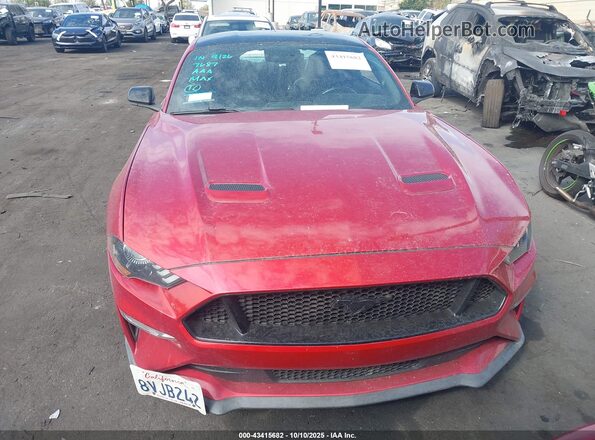 1FA6P8CFXM5113621 2021 FORD MUSTANG Бордовый Вид щитка приборов