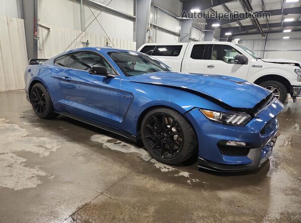 1FA6P8JZ5L5551457 2020 FORD MUSTANG Синий Передняя правая четверть