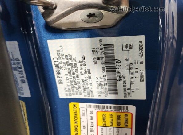 1FA6P8JZ5L5551457 2020 FORD MUSTANG Синий Вид подкапотного пространства