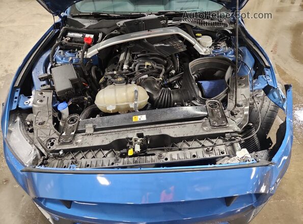 1FA6P8JZ5L5551457 2020 FORD MUSTANG Синий Вид задней части салона