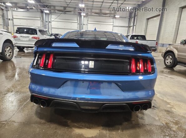 1FA6P8JZ5L5551457 2020 FORD MUSTANG Синий Вид сзади