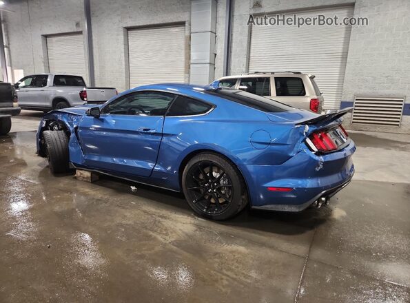 1FA6P8JZ5L5551457 2020 FORD MUSTANG Синий Задняя левая четверть
