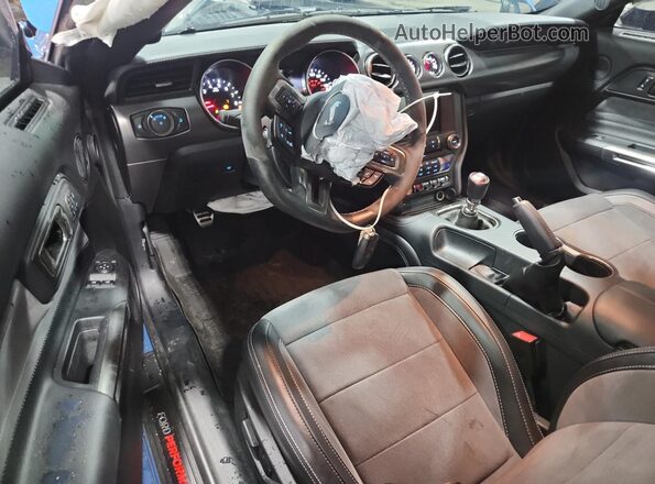 1FA6P8JZ5L5551457 2020 FORD MUSTANG Синий Вид панели приборов