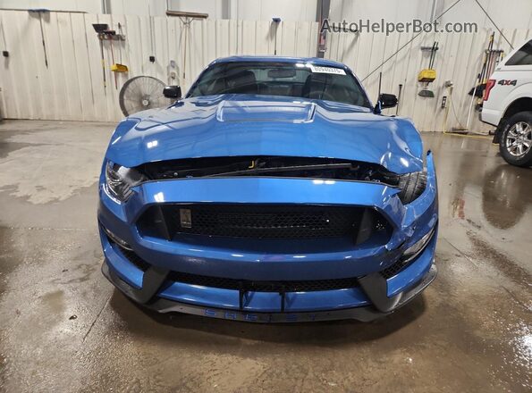 1FA6P8JZ5L5551457 2020 FORD MUSTANG Синий Вид спереди