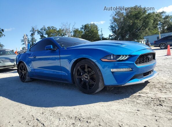 1FA6P8TH2L5129554 2020 FORD MUSTANG Blue Դիմացի տեսք