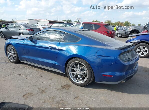 1FA6P8TH2N5117388 2022 FORD MUSTANG Синий Задняя левая четверть