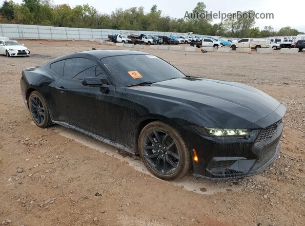 1FA6P8TH3R5135694 2024 FORD MUSTANG Black Передня права чверть