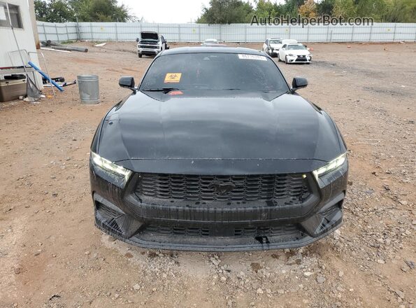 1FA6P8TH3R5135694 2024 FORD MUSTANG Black Вид спереду