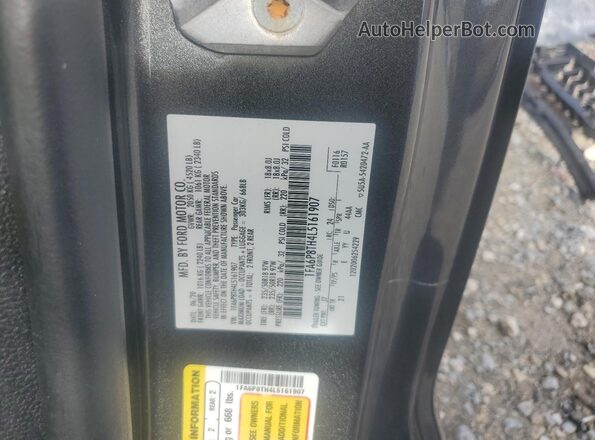 1FA6P8TH4L5161907 2020 FORD MUSTANG Black VIN կոդի պիտակի տեսք