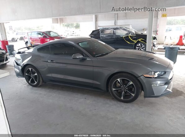 1FA6P8TH4M5114569 2021 FORD MUSTANG Gray Rear interior view