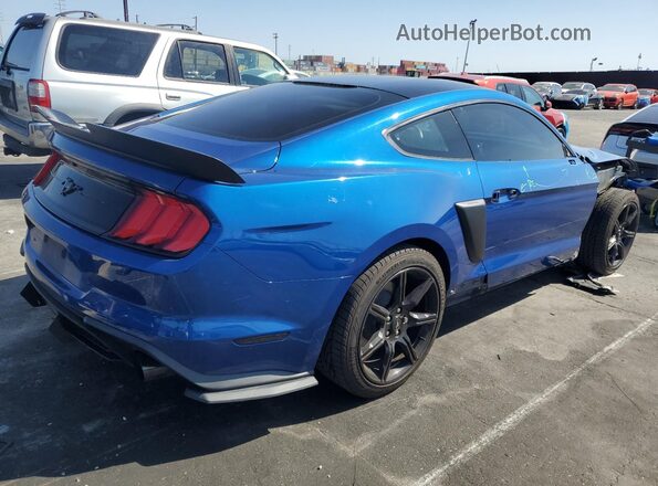 1FA6P8TH6J5150470 2018 FORD MUSTANG Blue Задня права чверть