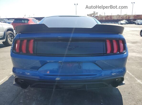 1FA6P8TH6J5150470 2018 FORD MUSTANG Blue Вид ззаду