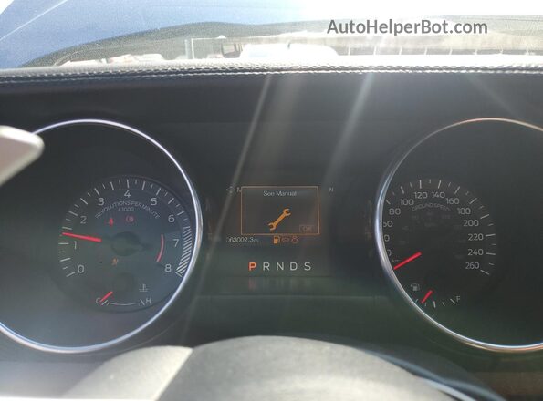 1FA6P8TH6J5150470 2018 FORD MUSTANG Blue Вид щитка приладів