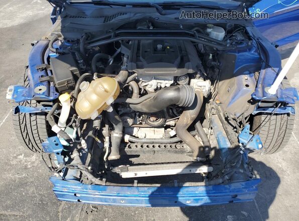 1FA6P8TH6J5150470 2018 FORD MUSTANG Blue Вид задньої частини салону