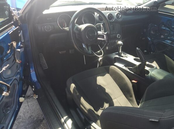 1FA6P8TH6J5150470 2018 FORD MUSTANG Blue Вид панелі приладів