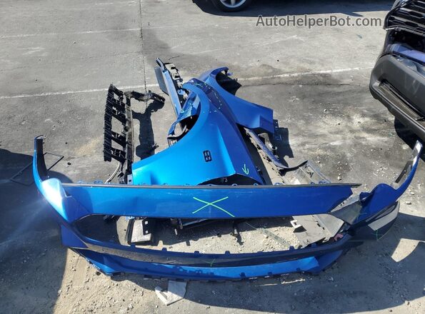 1FA6P8TH6J5150470 2018 FORD MUSTANG Blue Вид підкапотного простору