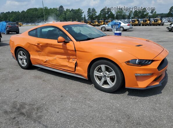 1FA6P8TH8L5149341 2020 FORD MUSTANG Оранжевый Передняя правая четверть