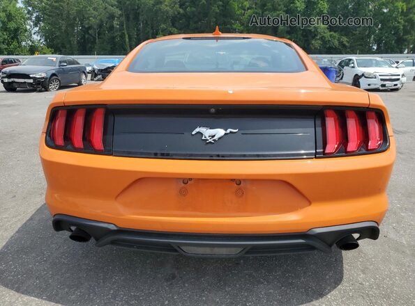 1FA6P8TH8L5149341 2020 FORD MUSTANG Оранжевый Вид сзади