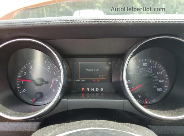 1FA6P8TH8L5149341 2020 FORD MUSTANG Оранжевый Вид щитка приборов