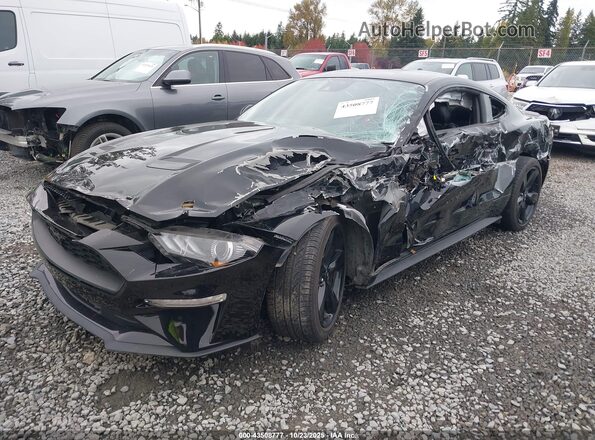 1FA6P8THXN5127859 2022 FORD MUSTANG Черный Передняя левая четверть