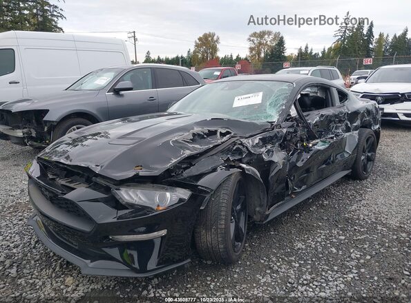 1FA6P8THXN5127859 2022 FORD MUSTANG Черный Вид спереди