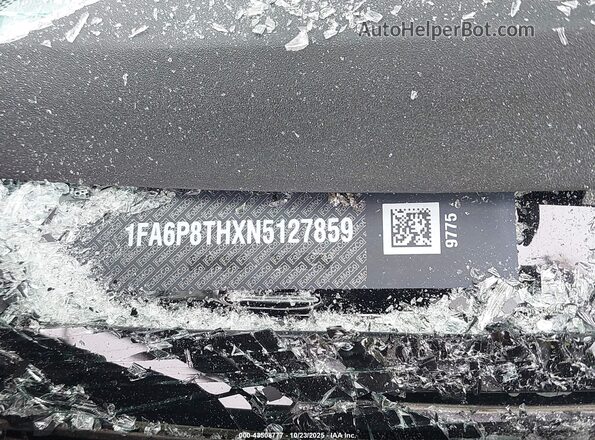 1FA6P8THXN5127859 2022 FORD MUSTANG Черный Вид подкапотного пространства