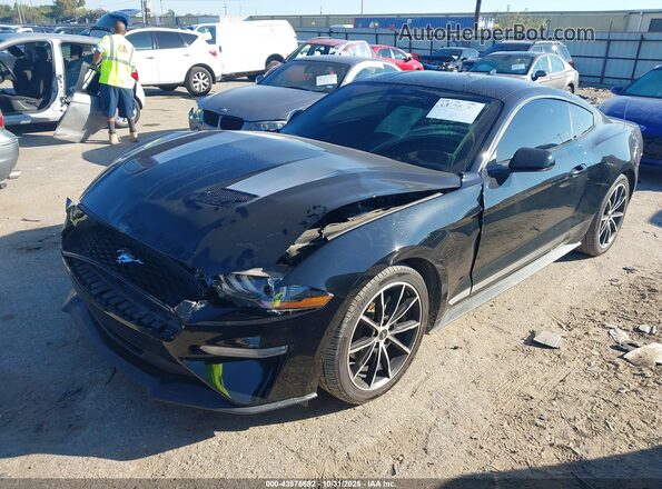 1FA6P8THXN5133726 2022 FORD MUSTANG Черный Передняя левая четверть