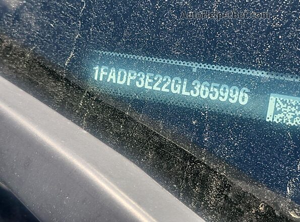 1FADP3E22GL365996 2016 FORD FOCUS  Задня права чверть