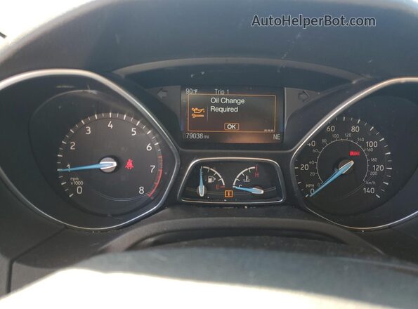 1FADP3K25GL337498 2016 FORD FOCUS Red Widok zestawu wskaźników