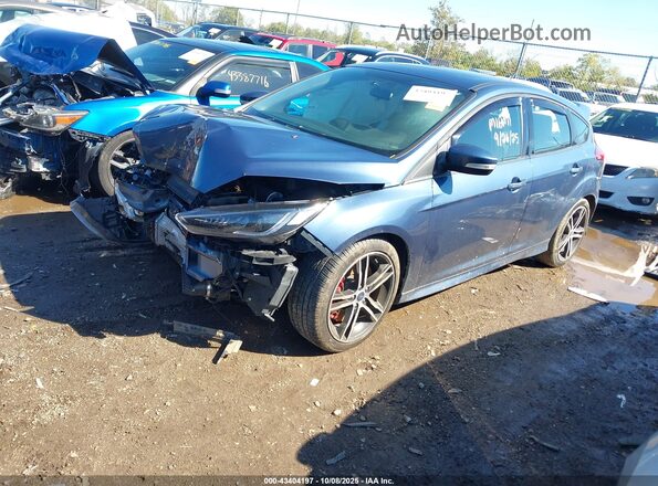 1FADP3L91JL232654 2018 FORD FOCUS ST Синий Передняя левая четверть