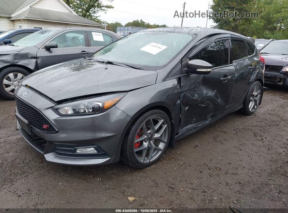 1FADP3L95HL236877 2017 FORD FOCUS ST Gray Առջևի ձախ երեք քառորդ տեսարան