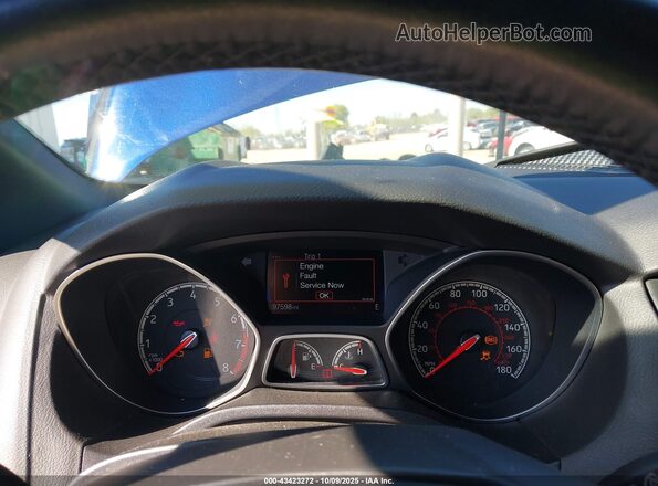 1FADP3L97GL267143 2016 FORD FOCUS ST Blue Вид задніх сидінь
