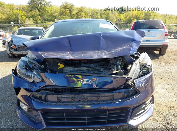 1FADP3L97GL267143 2016 FORD FOCUS ST Blue Вид задньої частини салону