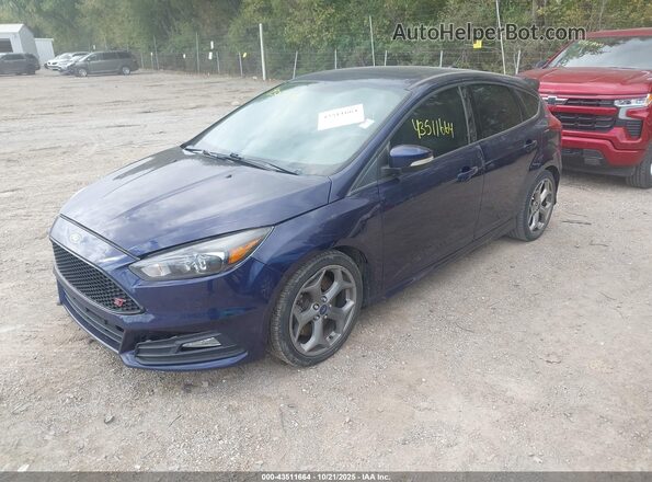 1FADP3L98HL229244 2017 FORD FOCUS ST Blue Առջևի ձախ երեք քառորդ տեսարան