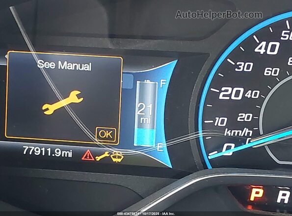 1FADP3R48GL393118 2016 FORD FOCUS ELECTRIC Серебряный Вид задней части салона