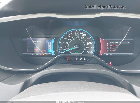1FADP3R48GL393118 2016 FORD FOCUS ELECTRIC Серебряный Вид задних сидений