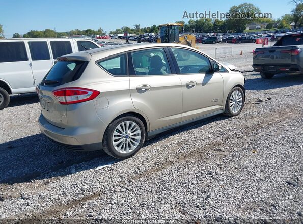 1FADP5EU1HL115017 2017 FORD C-MAX ENERGI Желто-коричневый Задняя правая четверть