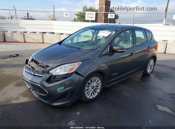 1FADP5EU3HL102821 2017 FORD C-MAX ENERGI Gray Առջևի ձախ երեք քառորդ տեսարան