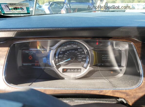 1FAHP2F98GG146167 2016 FORD TAURUS Brown Вид щитка приладів