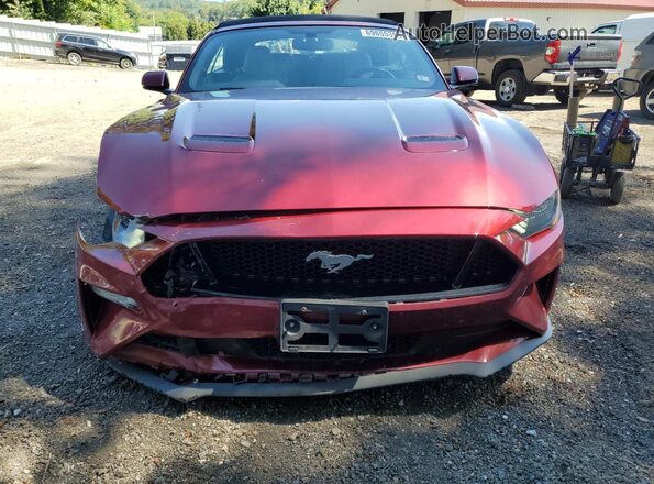 1FATP8FF3K5204869 2019 FORD MUSTANG Red Вид спереду