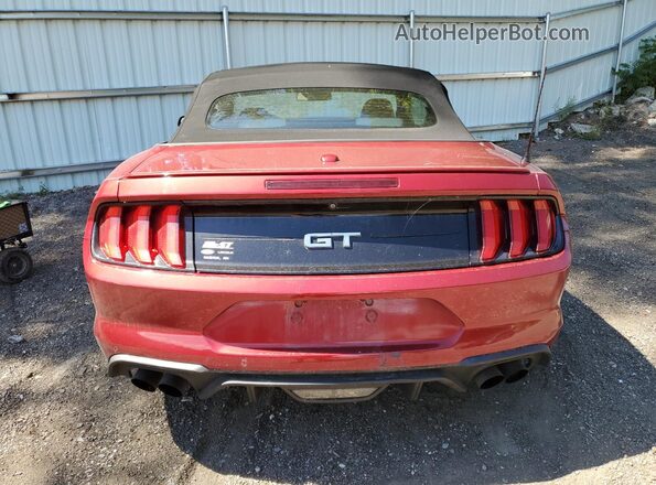 1FATP8FF3K5204869 2019 FORD MUSTANG Red Вид ззаду