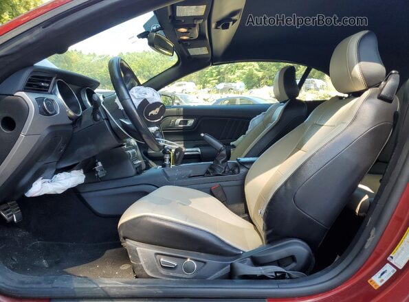 1FATP8FF3K5204869 2019 FORD MUSTANG Red Вид салону спереду