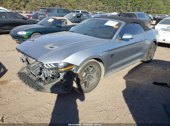 1FATP8UH4L5137124 2020 FORD MUSTANG Silver Առջևի ձախ երեք քառորդ տեսարան