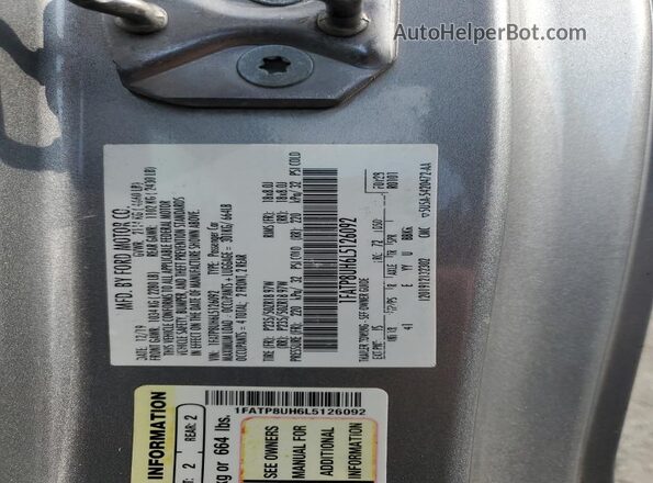 1FATP8UH6L5126092 2020 FORD MUSTANG Silver Widok komory silnika