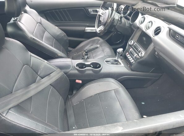 1FATP8UH6L5185496 2020 FORD MUSTANG Black წინა სალონის ხედი