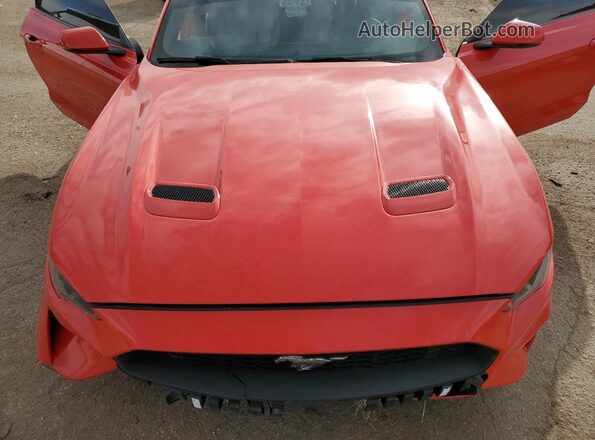1FATP8UH7L5131575 2020 FORD MUSTANG Red უკანა სალონის ხედი