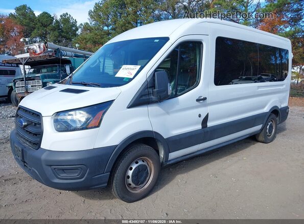 1FBAX2C84LKA58848 2020 FORD PASSENGER White წინა მარცხენა ხედი სამი მეოთხედიდან