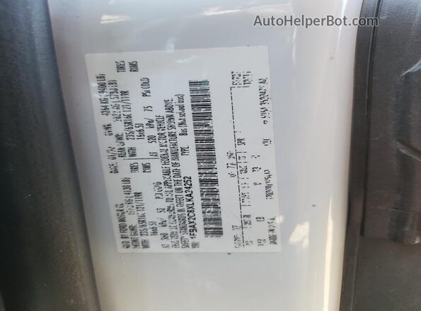 1FBAX2C8XLKA24252 2020 FORD TRANSIT White 360 interior view