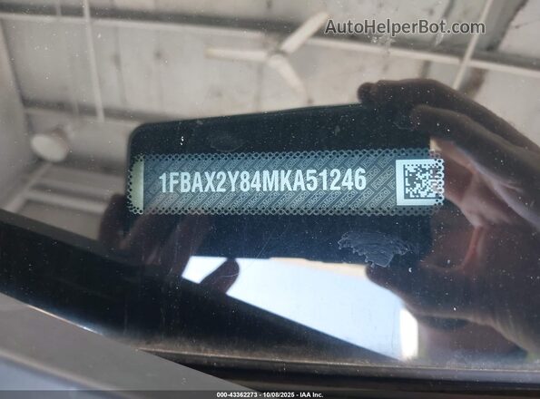 1FBAX2Y84MKA51246 2021 FORD PASSENGER White ძრავის განყოფილების ხედი