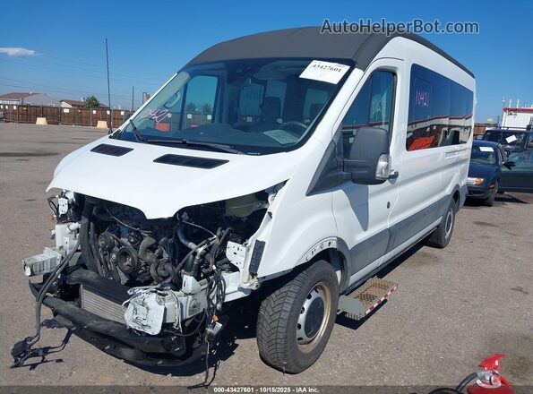 1FBZX2CG3KKA70398 2019 FORD TRANSIT-350 White Vista tres cuartos delantera izquierda